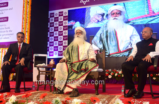 Sadhguru Jaggi Vasudev at Karnataka Bank